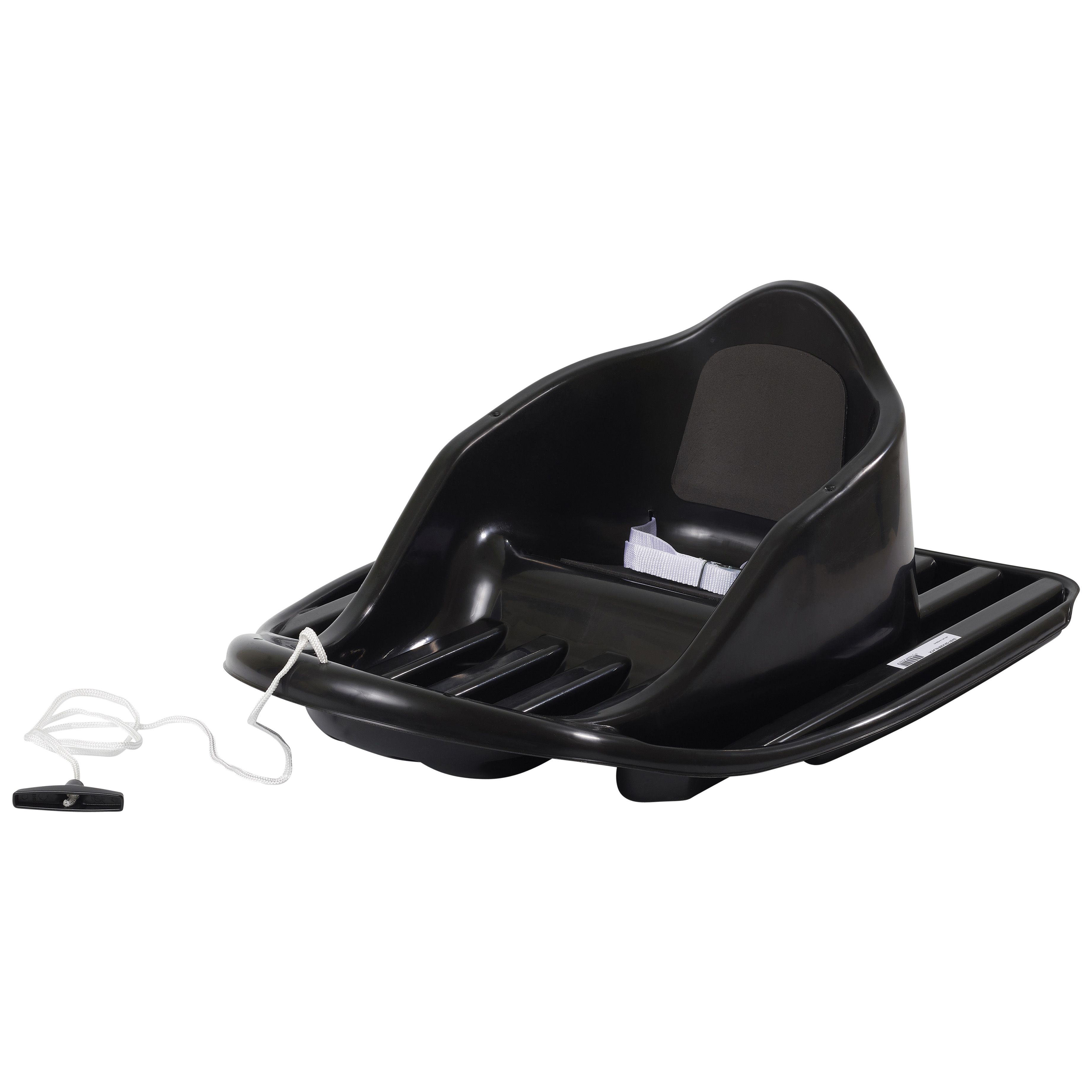 Babyschlitten BABY CRUISER, Kunststoff schwarz mit Zugseil