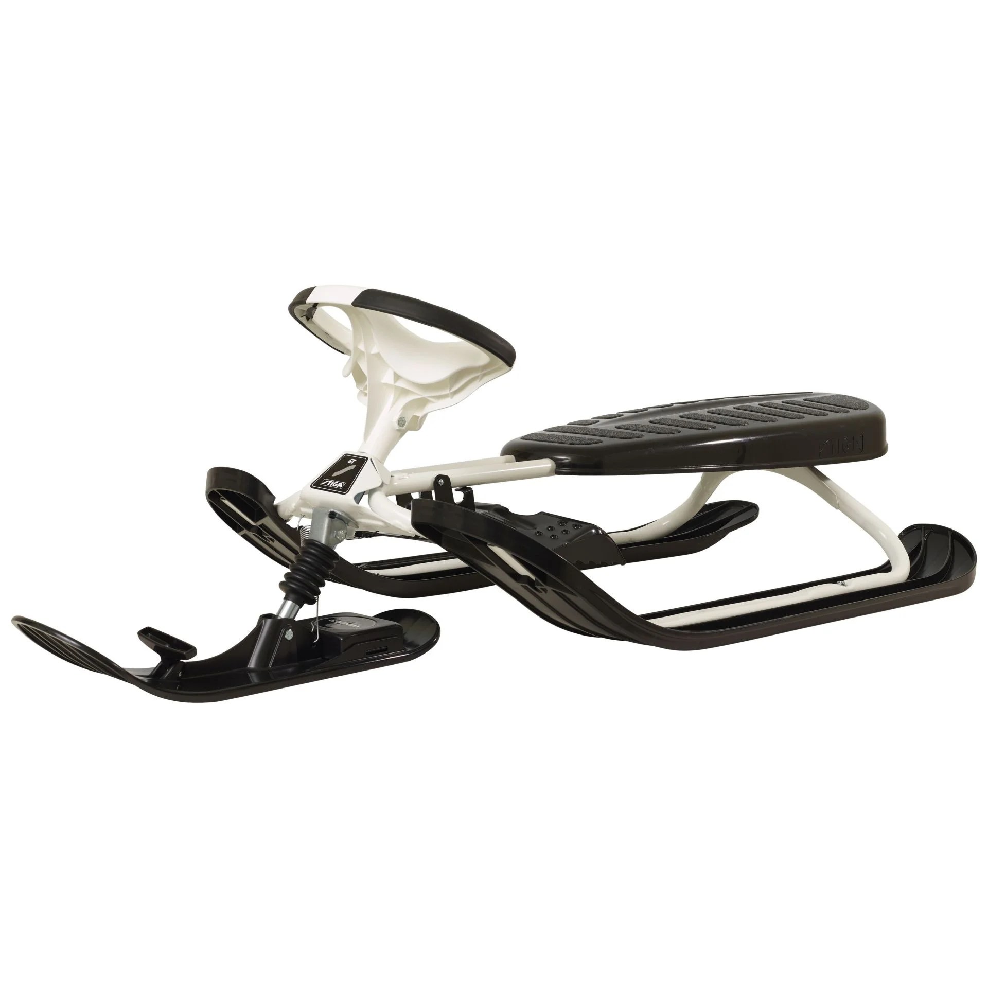 Schlitten SNOWRACER Supreme GT white/black, STIGA® Rennrodel