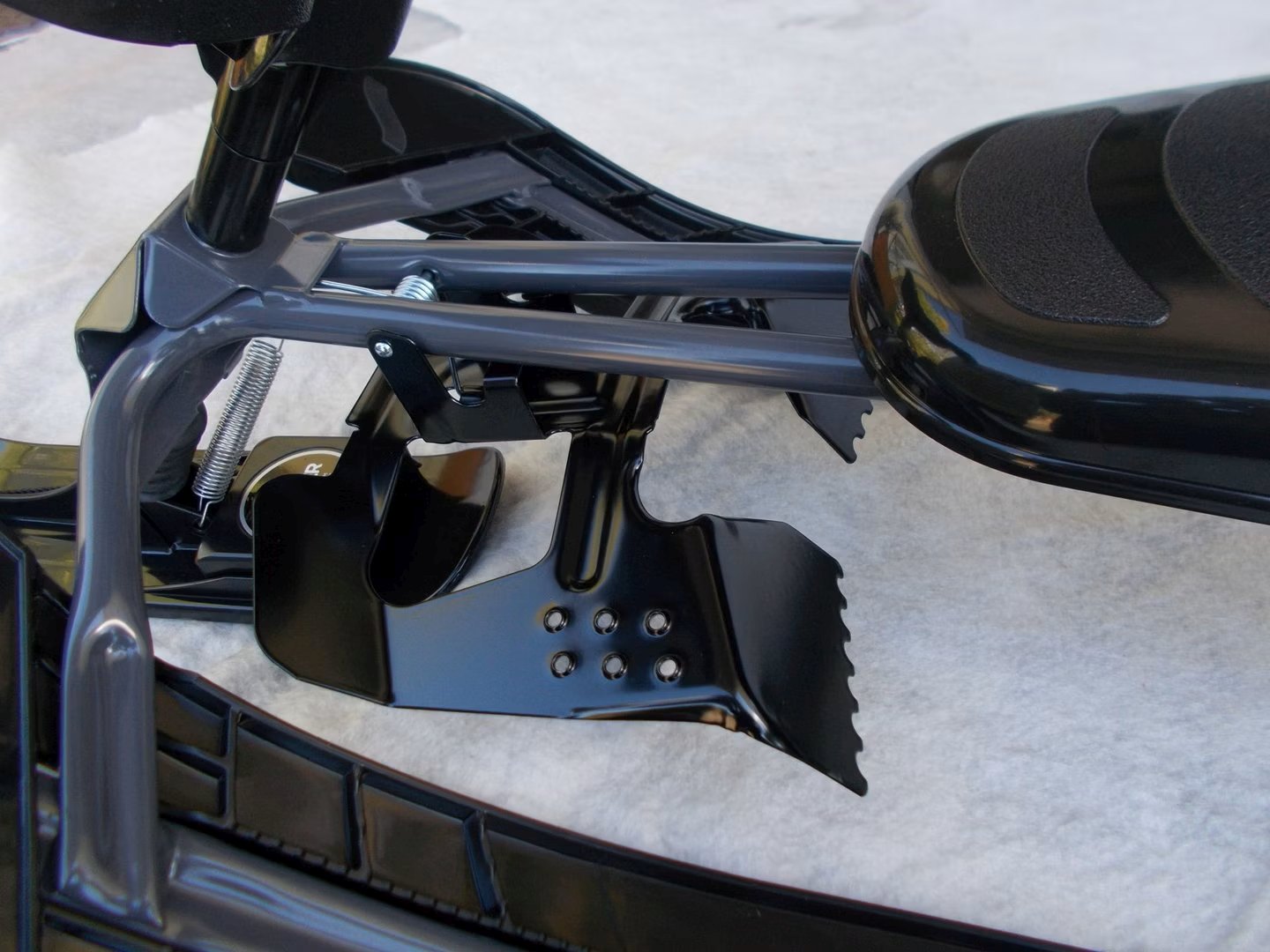 Schlitten SNOWRACER King Size GT Grey/Black, STIGA® Rennrodel für 2