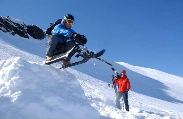 Schlitten SNOWRACER King Size GT Grey/Black, STIGA® Rennrodel für 2