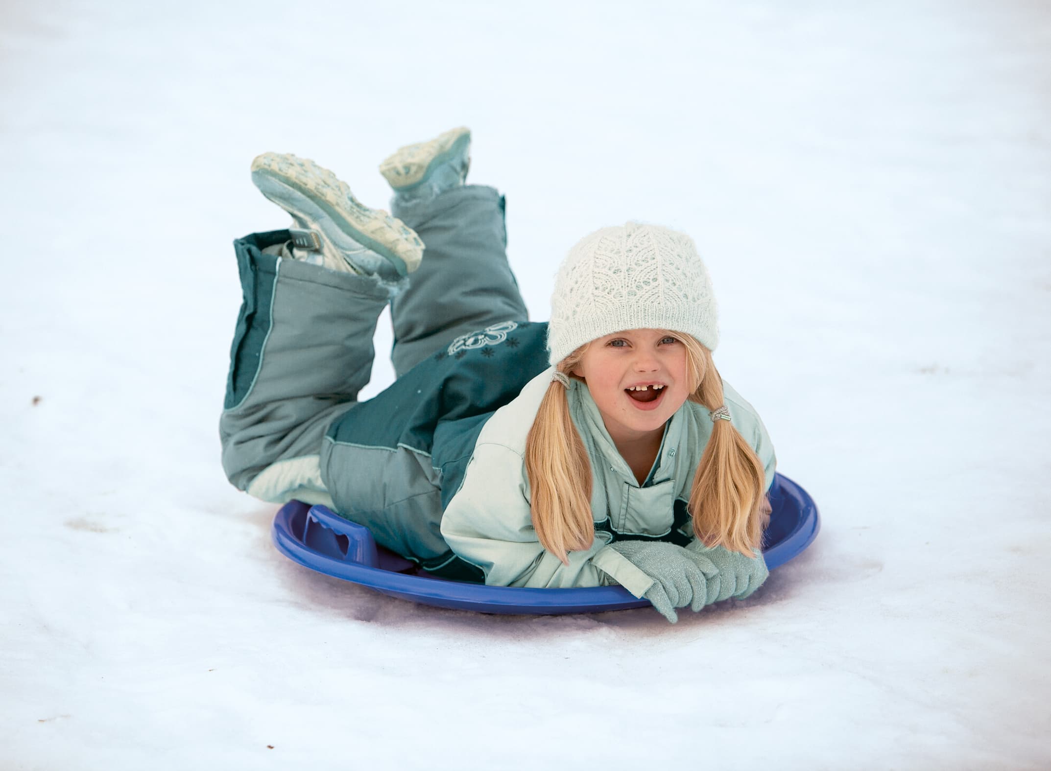 Schneerutscher, Funbob, blau, Ø 63 cm